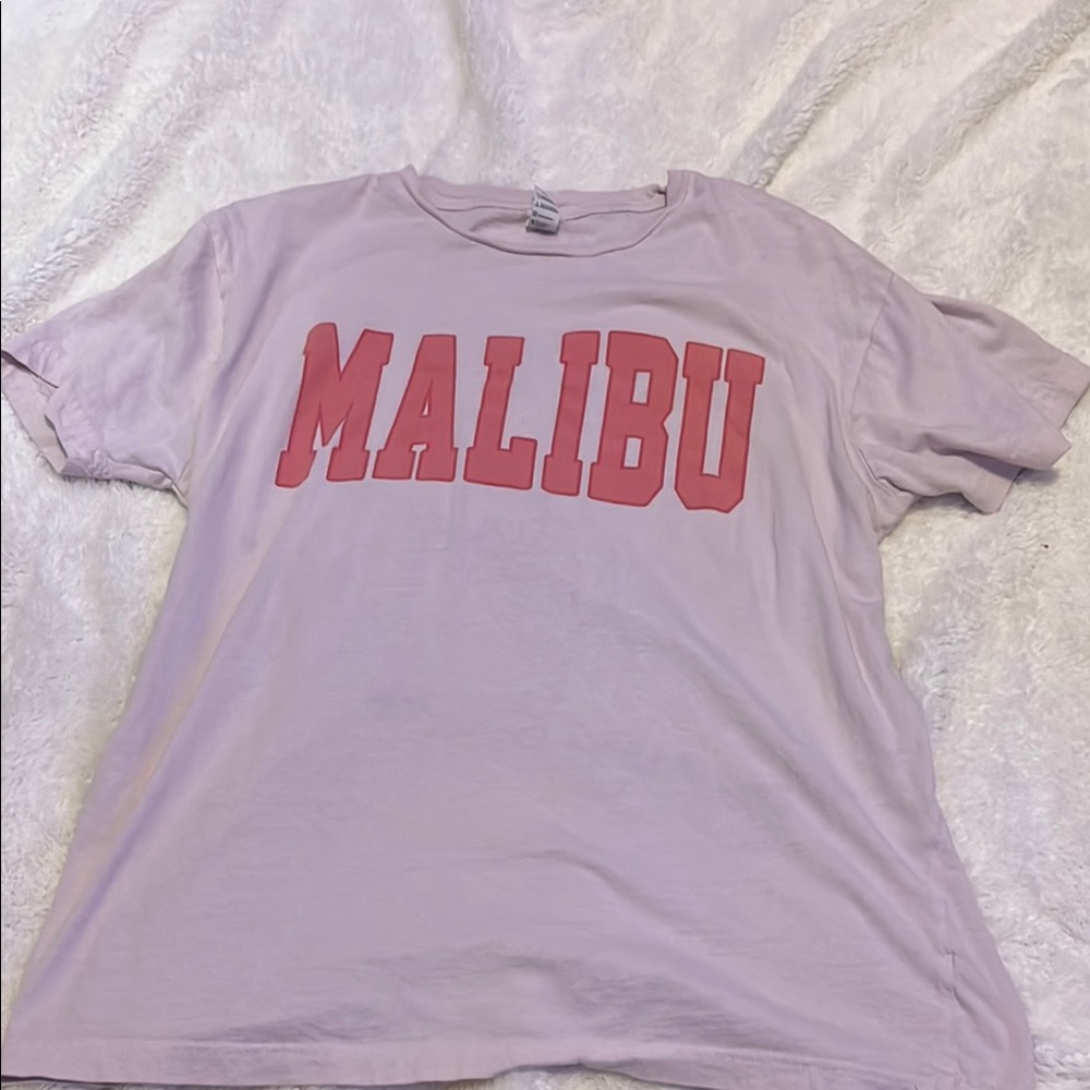 Purple Relaxed Crew Neck Short Sleeve Tee